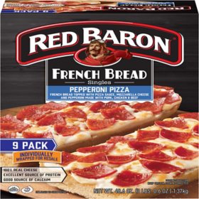 Red Baron French Bread Singles, Pepperoni 9 pk.