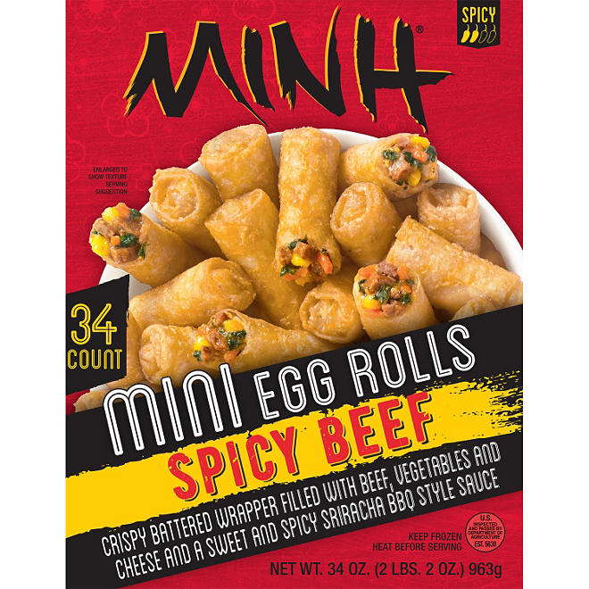 Minh Mini Egg Rolls, Spicy Beef (34 ct.)