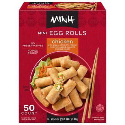 MINH Mini Egg Rolls Chicken (50 ct.) - Sam's Club