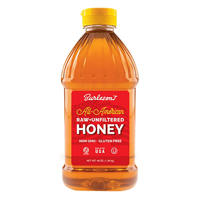 Burleson's All American Raw & Unfiltered Honey (48 oz.)