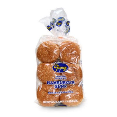 Franz Sesame Hamburger Buns (12 pk.) Sam's Club