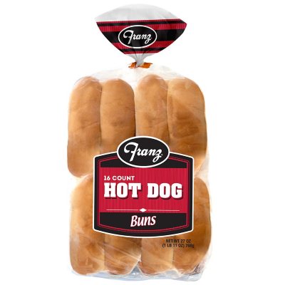 Franz Hot Dog Buns (16 ct., 24 oz.) - Sam's Club