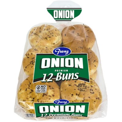 Franz Onion Hamburger Buns (31.5 oz., 12 ct.) Sam's Club