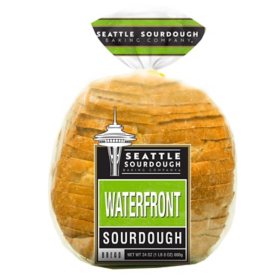 Seattle Sourdough Waterfront Sliced Round Bread 24 oz.