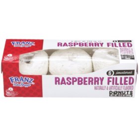 Franz Bake Shoppe Raspberry Filled Powdered Donuts 2.25 oz., 6 pk.