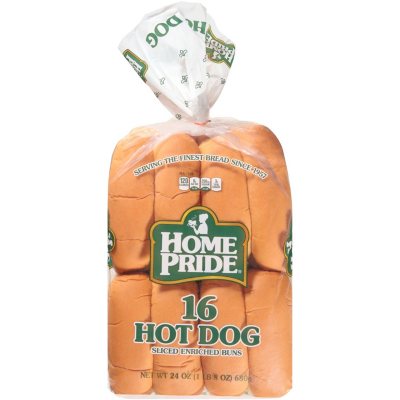 Great Value Hot Dog Buns, White, 11 oz, 8 Count 