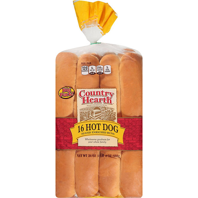 Country Hearth Hot Dog Buns 24 oz.
