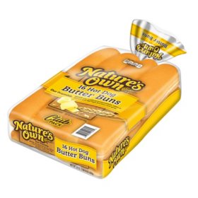 Nature's Own Hot Dog Butter Buns 30 oz., 16 ct.