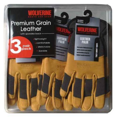 Wells Lamont Grain Leather Glove - 3 pk. - XL - Sam's Club