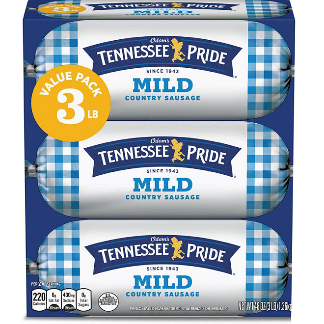Odom's Tennessee Pride Mild Country Sausage 1 lb., 3 ct.