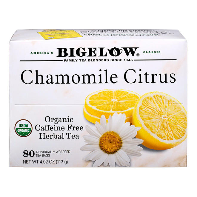 Bigelow Organic Chamomile Citrus Herbal Tea (80 ct.)