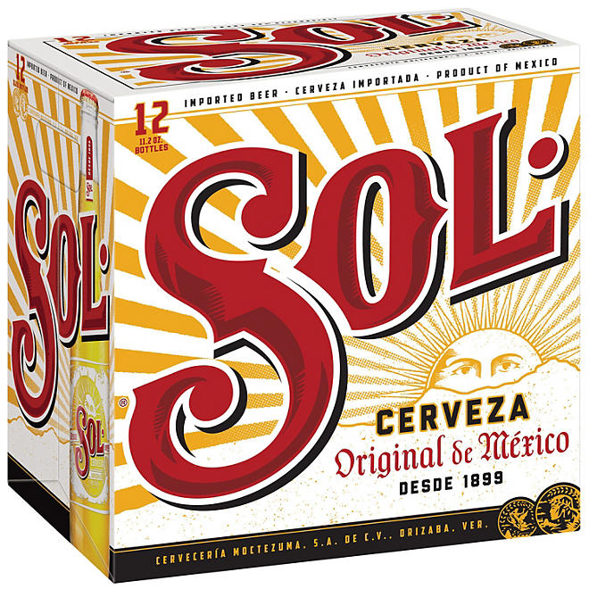 Sol Mexican Lager Beer (11.2 fl. oz. bottle, 12 pk.)