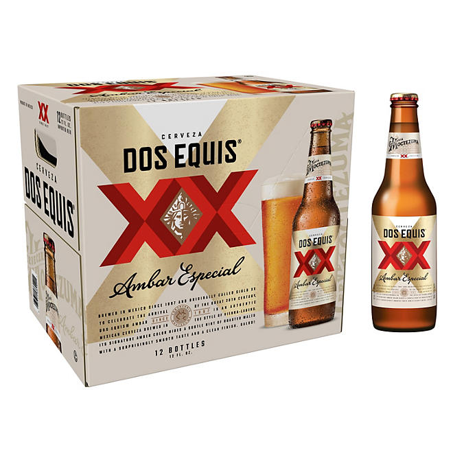 Dos Equis Ambar Mexican Lager Beer 12 fl. oz. bottle, 12 pk.