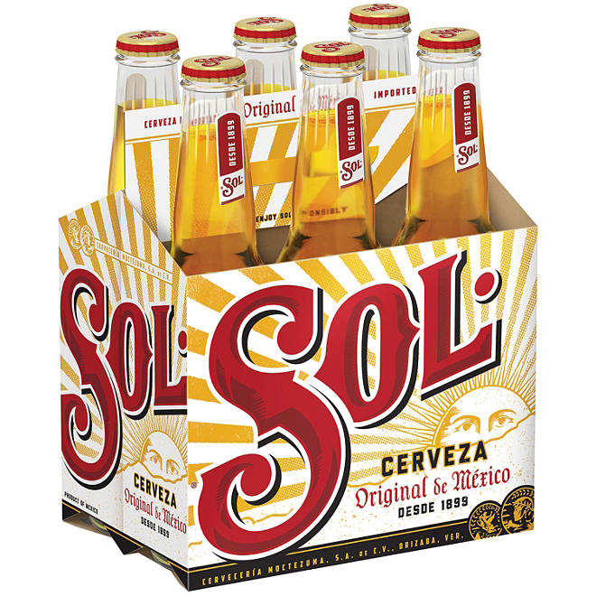 Sol Mexican Lager Beer (12 fl. oz. bottle, 6 pk.)