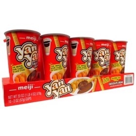 Meiji Yan Yan Chocolate Cream Snack 2 oz., 10 pk.
