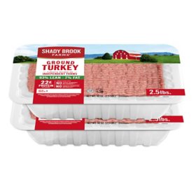 Shady Brook Farms 93% Lean/7% Fat Ground Turkey 5 lbs.