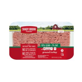 Shady Brook Farms 93% Lean/7% Fat Ground Turkey (5 lbs.)