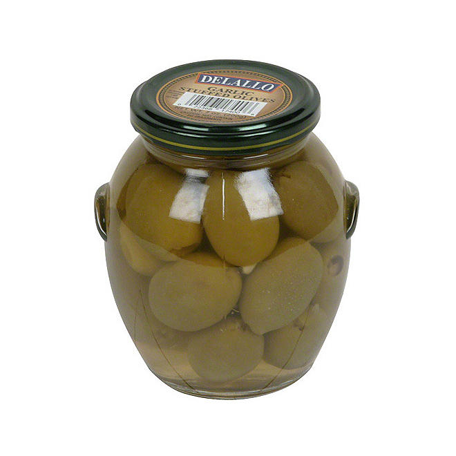 Delallo Garlic Stuffed Olives - 21 oz.
