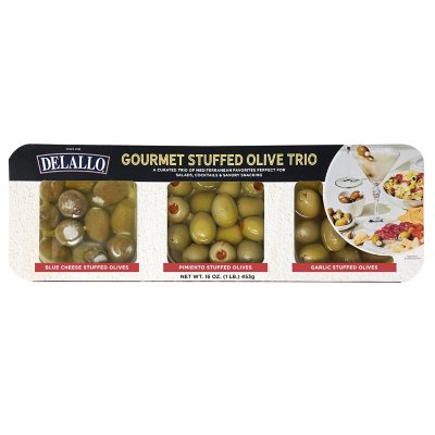 DeLallo Gourmet Stuffed Olive Trio (16 oz.) Sam's Club