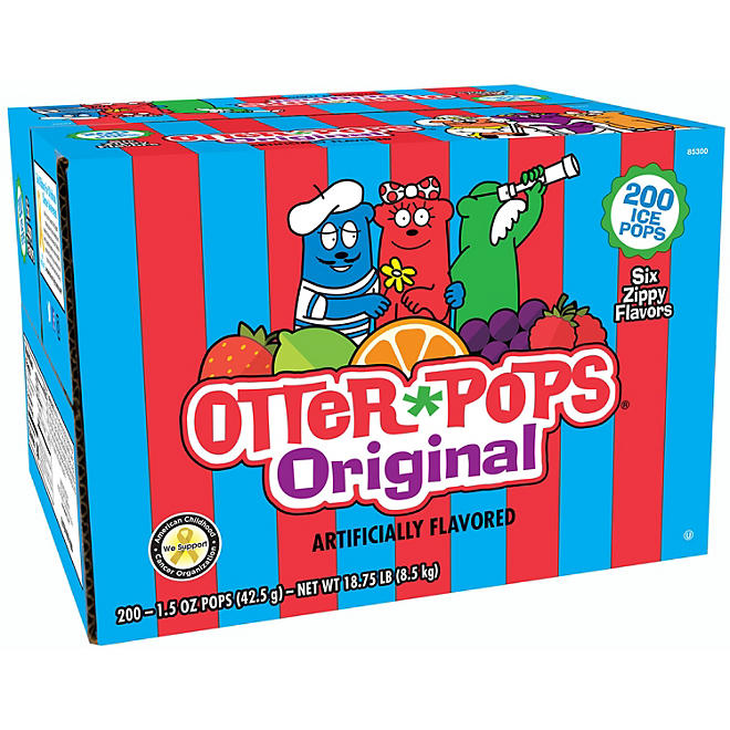 Otter Pops Plus Juice Bars, 1.5 oz., 200 pk.
