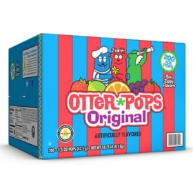 Otter Pops Plus Juice Bars, 1.5 oz., 200 pk.