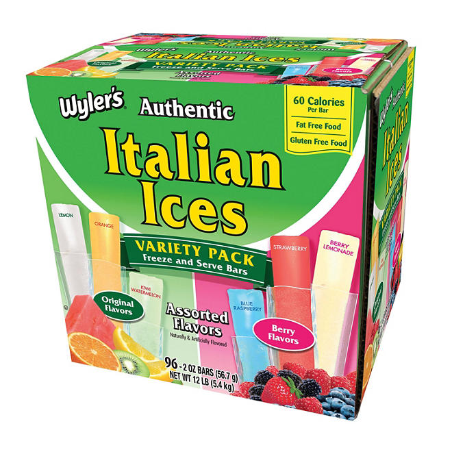 Wyler's Authentic Italian Ices, 2 oz., 96 pk.
