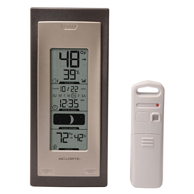 AcuRite Wireless Thermometer with Indoor and Outdoor Temperature and Humidity