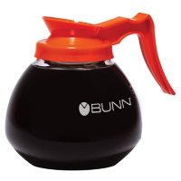 BUNN Commercial Glass Decanters, Orange Handle Decaf (12 cup, 3 pack)