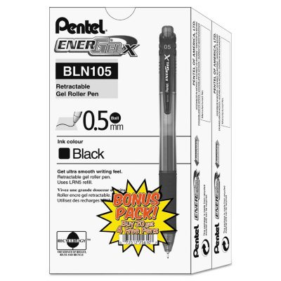 Retractable Needletip Gel Pens - Fine Point, .5mm