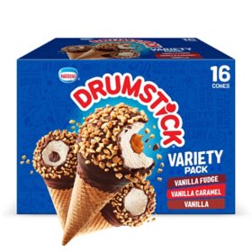 Nestle Drumstick Cone Variety Pack, Frozen 16 ct.