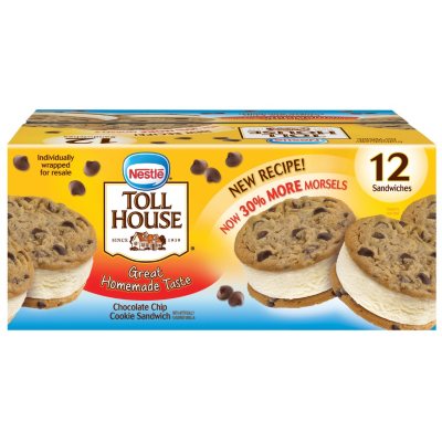 Nestle's Toll House Ice Cream Sandwiches - 12 ct. - Sam's Club