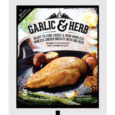 GARLIC & HERB BREAST 3LB DAILY CHEF Sam's Club
