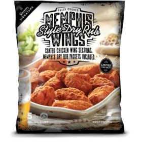 Simmons Signature Memphis Dry Rub Chicken Wings 5 Lb