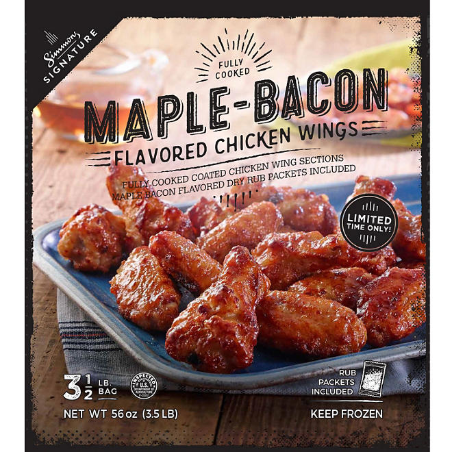 Simmons Signature Maple Bacon Chicken Wings (3.5 lb.)