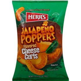 Herr's Jalapeno Poppers Flavored Cheese Curls, 17 oz.