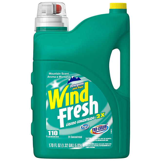 WindFresh Liquid Laundry Detergent, Mountain Breeze Scent (170 oz., 110 Lds.)