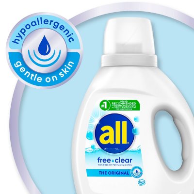 All Free & Clear Plus+ HE Liquid Laundry Detergent, 158 loads, 237 fl oz