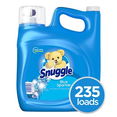 Snuggle Liquid Fabric Softener, Blue Sparkle (188 fl. oz., 235 loads) - Sam's Club