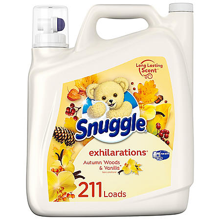 Snuggle Exhilarations Liquid Fabric Softener, Autumn Woods and Vanilla (180 fl. oz., 211 loads)