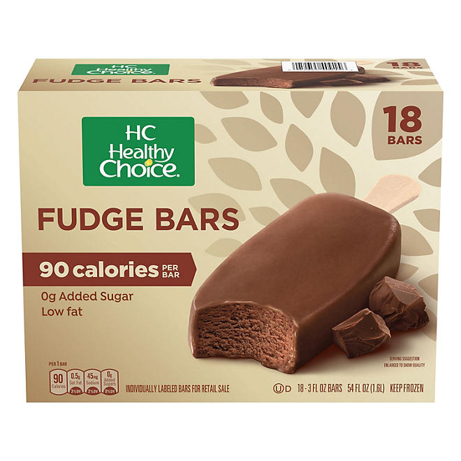 Healthy Choice Fudge Bars, Frozen 18 ct.