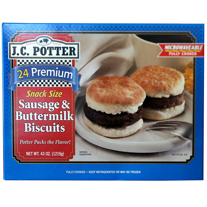 J.C. Potter Snack Size Sausage & Buttermilk Biscuits (43 oz.)