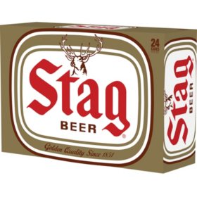 Stag Lager Beer, 12 fl. oz. can, 24 pk.