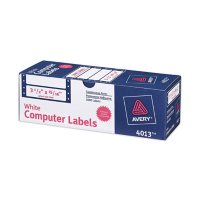 Avery Dot Matrix Printer Mailing Labels, Pin-Fed Printers, 0.94 x 3.5, White, 5,000/Box