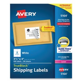 DYMO - Label Writer Shipping Labels, 4 x 6, White - 220/Roll