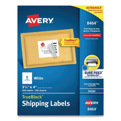 Avery White Inkjet Mailing Labels