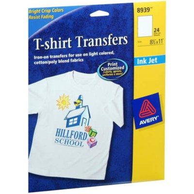 Avery T-Shirt Transfers for Light Fabrics Review: High-quality