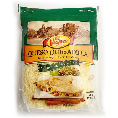 El Viajero Shredded Queso Quesadilla (40 oz.) - Sam's Club