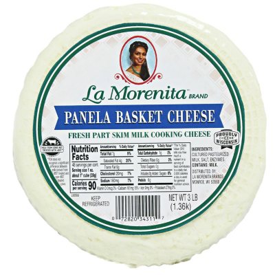 La Morenita Panela Basket Cheese (3 lbs.) - Sam's Club