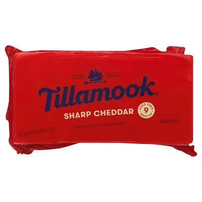 Tillamook Shredded Medium White Cheddar Cheese 5 lb. Bag - 4/Case