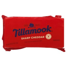 Tillamook Sharp Cheddar Cheese, 2.5 lbs.